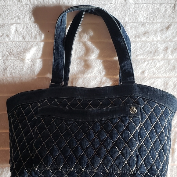 Vera Bradley Handbags - Vera Bradley Quilted Blue Jean Tote